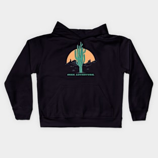 Seek Adventure. Desert. Kids Hoodie